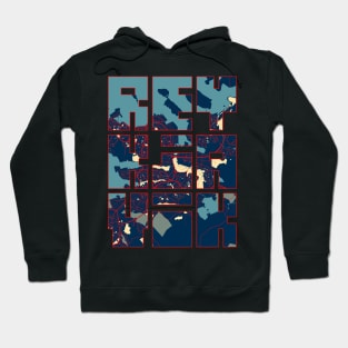 Reykjavik, Iceland City Map Typography - Hope Hoodie